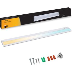 Ansen Hardwired Under Cabinet Lighting, 48in 26W LED Light for Kitchen/Closet, 1720lm, CRI>92, R9>90, Dimmable, 3 Color Temperature, 3000K/4000K/5000K(Warm White, Cool White, Daylight)