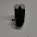 HAMITOR Toilet Bowl Brush Holder Set: Curved Design with Holder for Deep Cleaning Under Rim - Compact Hidden Scrubber for Small Space - Modern RV Bathroom Accessories - Gray