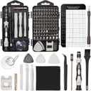 STREBITO Precision Screwdriver Set 124-Piece Electronics Tool Kit with 101 Bits Magnetic Screwdriver Set for Computer, Laptop, Cell Phone, PC, MacBook, iPhone, Nintendo, PS4, PS5, Xbox Repair (Grey)