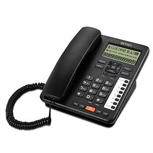 Ornin 2-Line Corded Telephone Systems for Small Business and House, Desk Phone Only (Black)