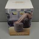 JefDiee Inflatable Foot Rest Pillow, Kids Airplane Bed, Adjustable 3 Layers Height Leg Rest Pillow, Airplane Travel Essentials Great for Office, Home, Trains, Cars (Grey)