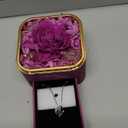 Mothers Day Flower Gifts for Mom,Preserved Purple Real Rose with Purple Necklace,Forever Flowers Rose Gifts for Women Mom Wife Girlfriend on Mothers Day Valentines Anniversary Birthday Gifts for Women