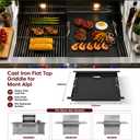 Griddle Replacement Top for Mont Alpi 400 Series Grills, 17.7" x 13.8" x 2"
