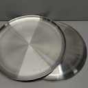 P&P CHEF Pizza Pan Set of 2, Stainless Steel Pizza Tray, Round Pizza Plate For Pie Cookie Pizza Cake, Non Toxic & Heavy Duty, Dishwasher Safe & Easy Clean, 13.5 Inch & Silver