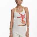 Desigual Halter Neck Tank Top, Made In Morocco, Size S