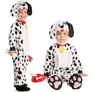 Spooktacular Creations Halloween Baby Animal Costume, Dalmatian Costume Toddler Kids for Halloween Puppy Dress Up Party (06-12 Months)