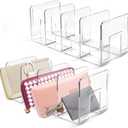 Vowcarol Clear Purse Storage Organizer, Mini Purse shelf for Closet, Small Clutch Purse Holder - 2 PACK