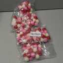 CAVLA 3 Pieces Valentine's Day Felt Ball Garlands Valentines Day Red Pink White Pom Pom Garlands 1 Inch Valentines Pompom Ball Banner for Mother's Day Wedding Engagement Hanging Decorations 2 Pack