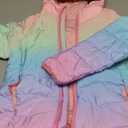 Kids Heated Jacket with Battery Pack - 7.4V Rechargeable Boys Girls Lightweight Electric Heated Coat Winter (Small, Pink Ombre)