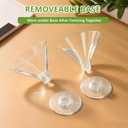 Meolibour 50 Pcs Disposable Plastic Martini Glasses for Parties 5oz, Unbreakable Clear Cocktail Dessert Parfait Glasses, Mini Martini Cups for Wedding Party Bowl Wine Ice Cream