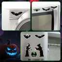 16pcs Halloween Car Magnets, Luminous Halloween Car Decor Stickers Bat Witch Pumpkin Cat Magnetic Stickers Glow in The Dark for Fridge Garage Door