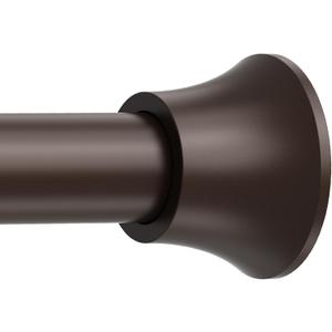 Bronze Long Tension Curtain Rod Large Tension Rod 30 To 100 Inch,Spring Shower Curtain Rod For Bathroom, Window,Closet No Drilling Non Slip