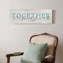 Family Wall Signs Decor Together is Our Favorite Place to Be Inspirational Quotes Wall Plaque Rustic Farmhouse Motivational Canvas Prints Wall Art for Living Room Bedroom Entryway Office Home Decor
