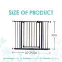 Regalo Safety 30.5-58" Extra Wide Arch Baby Gate with Door, Pressure Mount Walk Through Gate for Doorways & Bottom of Stairs, Babies, Toddlers & Pets, Tested & Safe, American Designed, American Owned