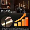 6-Lights LED Recessed Lighting Wall Panel Lights,Self-Adhesive Wood Slat Wall Panel Strip Light,4000K Touchable Switch Dimmable LED Aluminum Channel lamp,Under Cabinet Light(39in+31.5in+23.6in)
