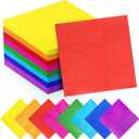 Yahenda 320 Pieces 8 Colors Rainbow Cocktail Napkin Disposable Beverage Paper Assorted Colors Party Napkins for Wedding Dinner Brithday Dessert Candy Party(10 x 10 Inches,Colorful)