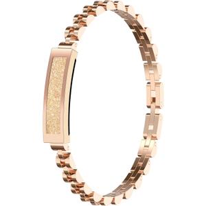 Smart Bracelet Fitness Tracker Heart Rate Monitor Sleep Tracker Step Counter Calories Pedometer Activity Tracker Remote Camera Dress Health Wristband for Women Ladies (Gold)