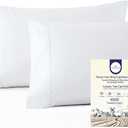 1000 Thread Count Egyptian Cotton Pillowcases King/Cal-King Size  Set of 2, White, Luxury Sateen Weave Pillow Covers, Soft Breathable Hotel Quality King Pillow Cases for Bed & Sleeping