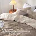 Bedsure Queen Comforter Set, Khaki Beige Soft Prewashed Bedding for All Seasons, 3 Pieces GentleSoft Bed Set, 1 Lightweight Comforter (90"x90") and 2 Pillowcases (20"x26")