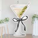 Colingmill 4ft a Tini Bit Older Birthday Decorations Black Espresso Martini Party Cardboard Cutouts Birthday Party Cardboard Cutouts Decor for Women Bar Bachelorette Bridal Shower Supplies, 3.94 ft x 2.99 ft