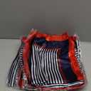 12 Pieces Sailor Scarf Red White and Blue Flight Attendant Imitated Silk Neck Scarf for Women Ladies Stewardess