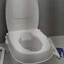 Drive Medical PreserveTech Universal Raised Toilet Seat with Handles, White