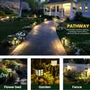 GIGALUMI Solar Outdoor Lights,12 Pack LED Solar Lights Outdoor Waterproof, Solar Walkway Lights Maintain 10 Hours of Lighting for Your Garden, Landscape, Path, Yard, Patio, Driveway