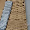 Cat Litter Box Enclosure Furniture, Handwoven Rattan Hidden Litter Box with Mat, Large Space Cat House with 2 S-Shaped Hooks 30.3 x 18.3 x 24.4 Inches, Indoor for Living Room Apartment Natural