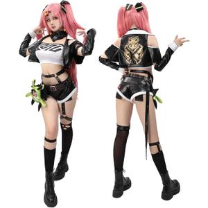 DAZCOS Nicole Demara Cosplay Costume for Women Anime Game Full Set Outfit for Halloween (Small)