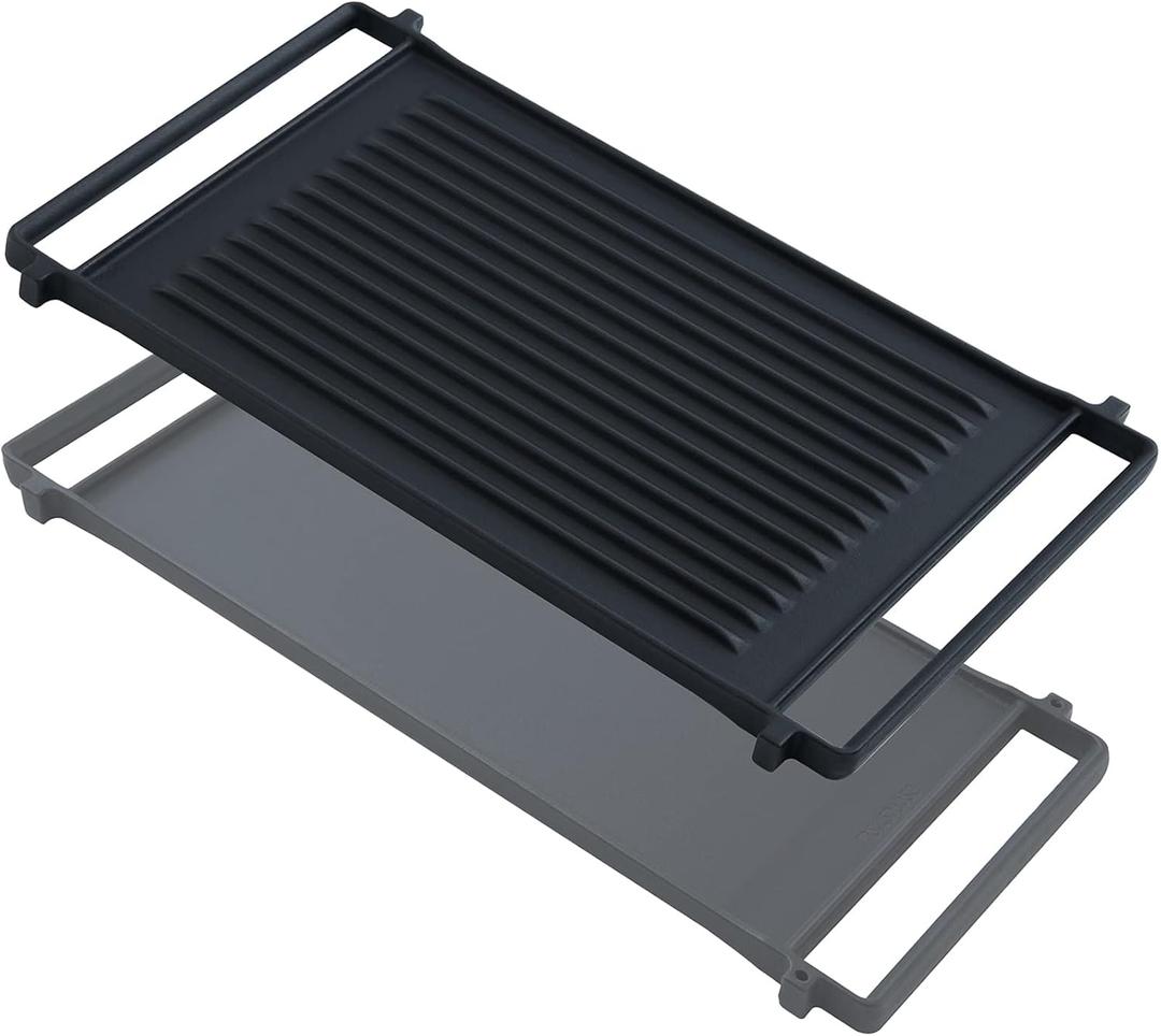 WB31X24998 WB31X24738 Griddle Replacement Parts for GE Stove Top Parts JXGRILL1 General Electric Gas Range Reversible Cast Iron Center Griddle Plate Flat Top Pan 1 Pack