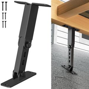 Heavy Duty Roof Riser Brackets Kit, TROPTOLKY Adjustable Height Angle Pergola Brackets, Black Metal Roof Riser Beam Bracket for Roof Pergola Gazebo Patio Cover (1 Pack)