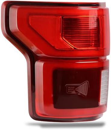 LED Tail Light Compatible With Ford F150 F-150 2018 2019 2020 W/Blind Spot Left Driver Side Taillights Taillamps Brakelights Replace Part Number:KL3Z13405B