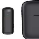 J11 Wireless Lavalier Microphone with Charging Case for iPhone USB C Mini Microphone for TikTok Vlog/Video Recording/YouTube 3 Level Noise Canceling Headphones Monitoring (Type C)