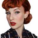 ALLAURA Compatible with Lucille Ball Wig  Auburn Red 1950s Housewife Style Wig for Women  Natural-Looking Synthetic Hairpiece for Retro TV Star Cosplay, Vintage Costumes, Halloween, Themed Parties