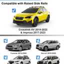 FengYu 300lb Roof Rack Cross Bars Compatible with Subaru Crosstrek 2018-2023 & Impreza 2017-2023, Heavy Duty Lockable Aluminum Roof Rails Crossbars Cargo Bars Canoe Rooftop Black Carrier Luggage