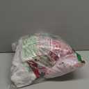 XAMSHOR Red Christmas Tree Skirt 48 Inches Snow Sequin Embroidery with White Trim Border Decor for Xmas Holiday Party Ornaments