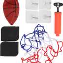 Indoor p Set, Wall Mounted p, Transparent Backboard with Bouncy, Includes and Inflator for Boys Girls Birthday