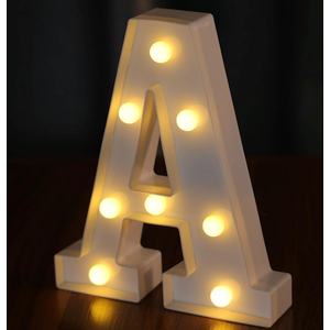  7-piece, Light Up Letters, Led Letter Lights, Decorative Lighted Letter, Battery Powered Led Marquee Letters for Party, R, M, Y, E, A