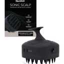 Black Wolf Sonic Scalp Scrubber - Electric Hair & Scalp Massager Brush with 3-Speed Oscillation - Rechargeable Shower Brush & Head Scrubber with Soft Silicone Bristles for Deep Clean & Exfoliation