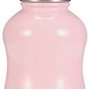 YOHKOH Mini Vacuum Insulated Water Bottle With Bamboo Lid - Stainless Steel Thermos Water Bottle for Women Girls Kids, Metal Sports Hot and Cold Water Bottle Leak-Proof BPA-Free (6.4oz,Pink)