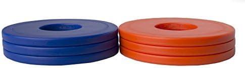 Premium Washer Toss Replacement Set - Durable Washer Replacements for Yard & Tailgate Games (Orange/Blue)