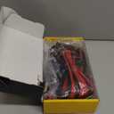 EZDIY-FAB PCIE 5.0 12VHPWR Sleeved Cable Kit, 16AWG Power Supply Cable Extension, PC PSU Sleeved Cable, 24PIN-ATX/(4+4) PIN-EPS/(12+4) PIN to 3X 8 PIN PCIE- RTX4080/4070Ti Extension Cable- Black/Red