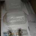 Vintage Bathroom Vanity Light - 2-Light Milk Glass Sconce with Antique Brass Finish & White Shade, Wall Sconce Lighting for Bathroom Mirror, Hallway, Living Room, Bedroom