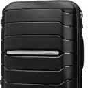 Samsonite Freeform 24-Inch Medium Luggage with Dual 360 Spinner Wheels - Checked Suitcase - TSA Lock, Airline-Approved - Durable Polypropylene Expandable Hardshell for Lightweight Travel - Black