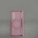 Miimall Magnet Case for Samsung Galaxy Z Fold 7, Built in Kickstand [Privacy Screen Protector] [Magnetic Hinge Protection] Military Grade&Wireless Charging Cover for Galaxy Z Fold 7 2025, Pink