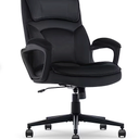 Serta Comfort Classic Ergonomic Velvet Fabric Swivel Executive Chair, Black (CCHR10005D)