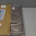 Yangbaga Rustic Wooden Serving Trays with Handle - Set of 7 Rectangular Platters for Entertaining, Breakfast, Coffee Table, Home Decor