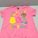 This is My 80's Costume Outfit Gifts Eighties Retro Party T-Shirt, Pink, Size L