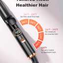ORYNNE Mini Travel Curling Iron for Short Hair, 1 Inch Small Curling Iron with Dual Voltage, 5 Heat Settings, Temp Memory & Lock, Auto-Off, Ceramic Travel Curling Wand Infused Argan Oil (Rose Gold)