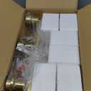 3-Light Vanity Lights with Clear Glass Shades, Brushed Gold Bathroom Light Fixtures Over Mirror, Modern Bathroom Wall Lamp for Mirror Living Room Cabinet Bedroom Porch